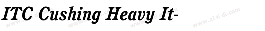 ITC Cushing Heavy It字体转换